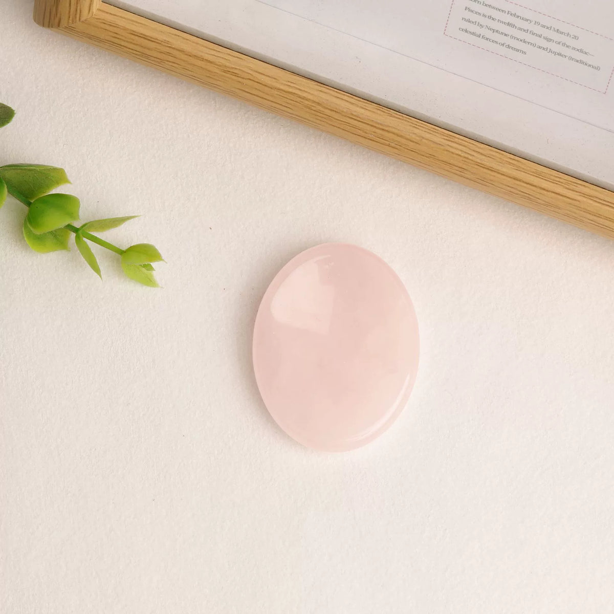 🎁 [FREE GIFT] Rose Quartz Worry Stone (100% off)